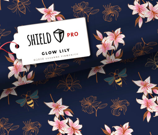 Shield Pro Albstoffe "Lilly Glow" Hamburger Liebe - blau / bunt
