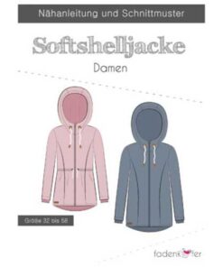 Papierschnittmuster Softshelljacke Damen Gr 32 - 58 - Fadenkäfer
