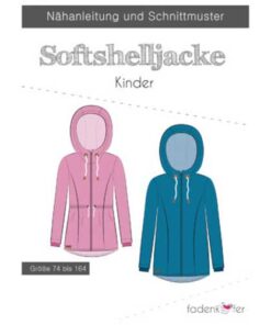 Papierschnittmuster Softshelljacke Gr. 80 - 164 - Fadenkäfer