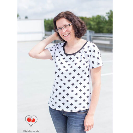 Papierschnittmuster Shirt Chilly Damen Gr. 32 - 58 Fadenkäfer