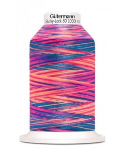Overlock Bauschgarn Bulky-Lock Gütermann - blau / pink / orange multicolor