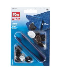 Nähfrei Jeansknöpfe - Lorbeerkranz 17 mm - altkupfer
