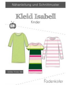 Papierschnittmuster Kleid Isabell Gr. 74 - 164 - Fadenkäfer