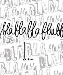 Sommersweat "Blablablablubb" Lillestoff weiss/ schwarz