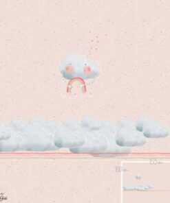 Biosommersweat "Love is in the air" Lillestoff Panel - apricot / bunt
