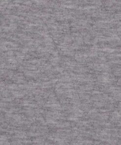 Steppjersey uni - hellgrau melange
