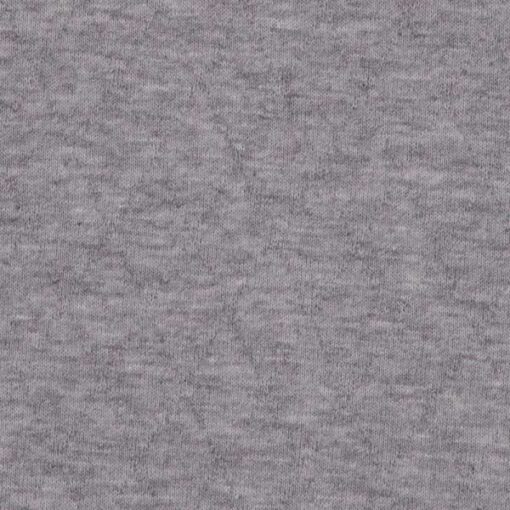 Steppjersey uni - hellgrau melange
