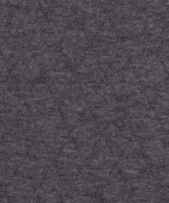 Steppjersey uni - dunkelgrau melange