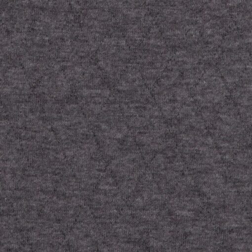 Steppjersey uni - dunkelgrau melange