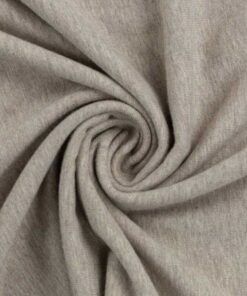 Jersey Baumwolle - "Vanessa" - uni beige melange