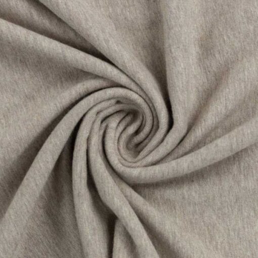 Jersey Baumwolle - "Vanessa" - uni beige melange