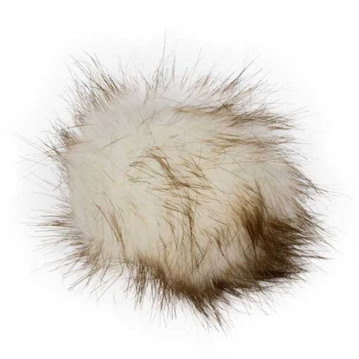 Kunstfellpompon Pro Lana - 12 cm - beige
