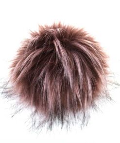 Kunstfellpompon Pro Lana - 12 cm - beere