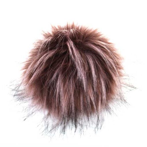 Kunstfellpompon Pro Lana - 12 cm - beere