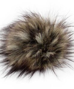 Kunstfellpompon Pro Lana - 12 cm - natural raccoon