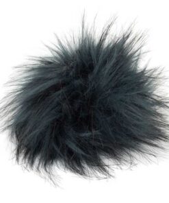 Kunstfellpompon Pro Lana - 12 cm - seablue