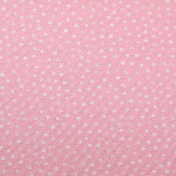Jersey Baumwolle - "Little Spring" Punkte - rosa