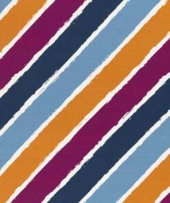 Sommersweat - "Diagonally by lycklig design" - blau / beere / senf