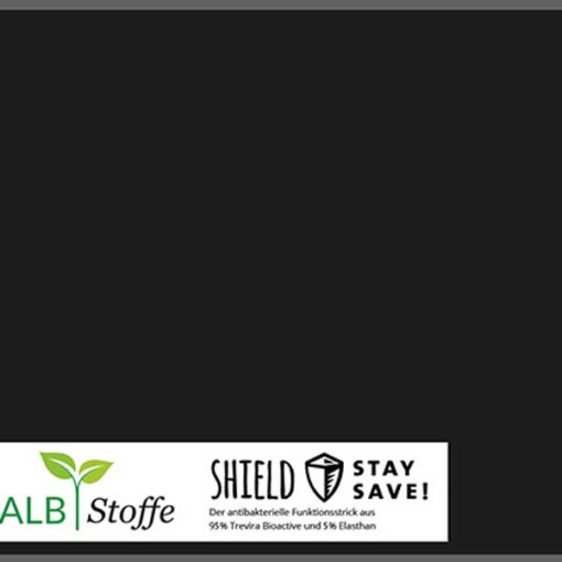 Shield Pro Albstoffe "uni" Hamburger Liebe - schwarz