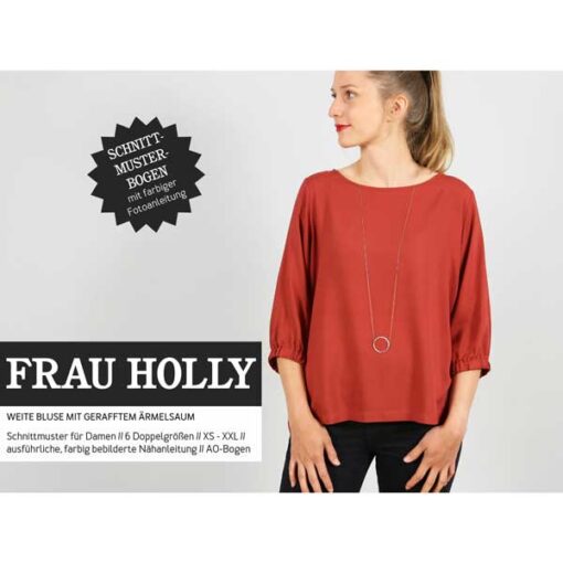 Papierschnittmuster "Frau Holly" weite Bluse Gr 146- 48 - Studio Schnittreif