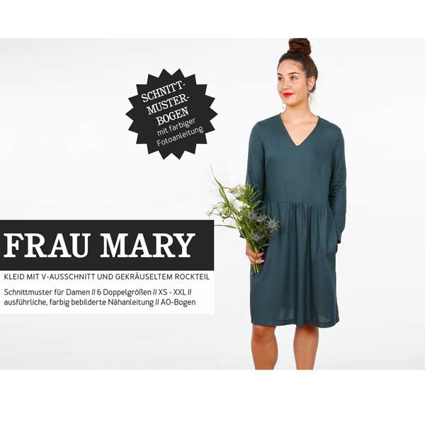 Papierschnittmuster "Frau Mary" Kleid Gr 146- 48 - Studio Schnittreif