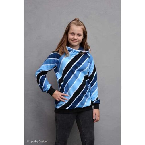 Sommersweat - "Diagonally by lycklig design" - blau