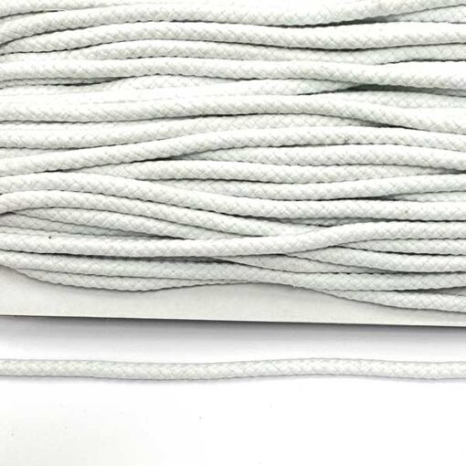 Baumwollkordel 8 mm - weiss