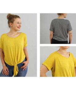 Papierschnittmuster "Frau Bille" lässiges Knotenshirt Gr 146- 48 - Studio Schnittreif