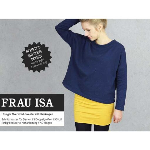 Papierschnittmuster "Frau Isa" oversized Sweater Gr 146- 48 - Studio Schnittreif