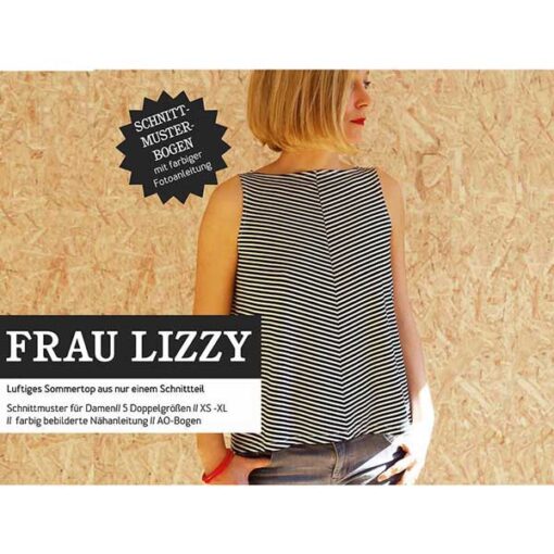 Papierschnittmuster "Frau Lizzy" luftiges Damentop Gr 146- 48 - Studio Schnittreif