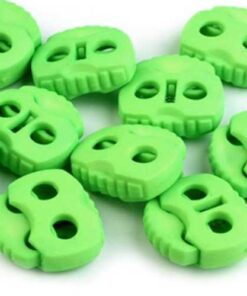 Kordelstopper mit 2 Löchern - hellgrün