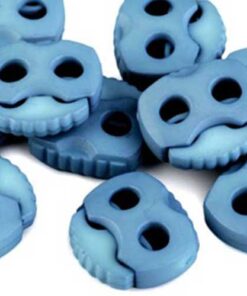 Kordelstopper mit 2 Löchern - hellblau