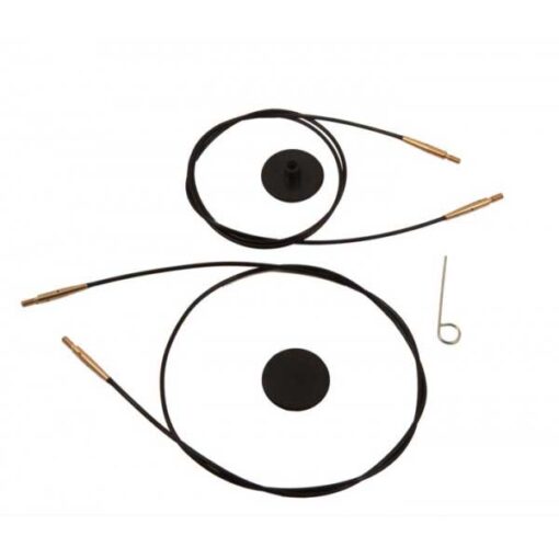 Nadelseil schwarz / gold 40 cm