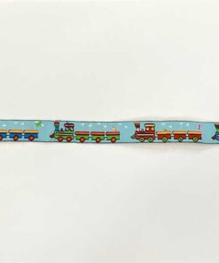 Webband Zug 16 mm - hellblau / bunt