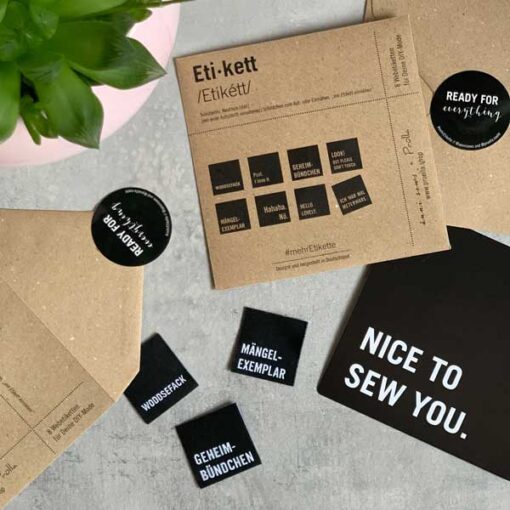 #mehrEtikette - 1. Edition - Nice to sew you