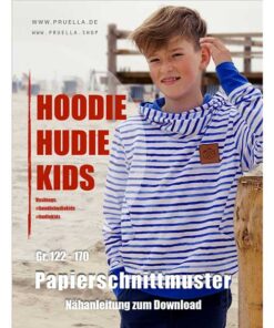 Papierschnittmuster Hoodie "Hudie Kids" 122-170 - Prülla