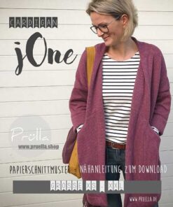 Papierschnittmuster "Cardigan jONE" XS-XXL - Prülla