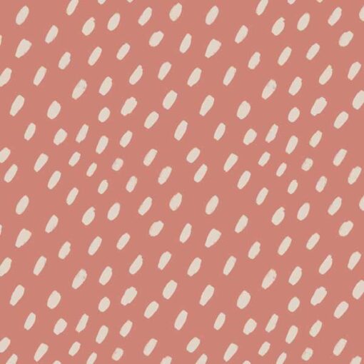 Biojersey Baumwolle - "Scriptlove Dots" Lillestoff - terra