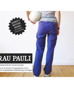 Papierschnittmuster "Frau Pauli" Sweathose mit Taschen Gr 146 - 48 - Studio Schnittreif