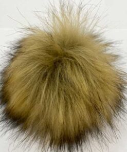 Kunstfellpompon Pro Lana - 12 cm - sand melange