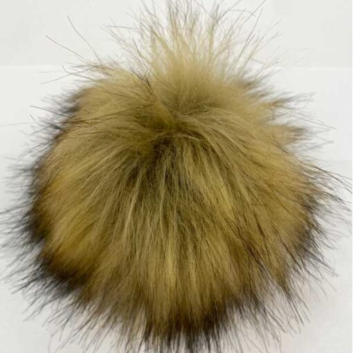 Kunstfellpompon Pro Lana - 12 cm - sand melange