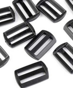 Stegschnalle / Schieber - 30mm - schwarz Kunststoff