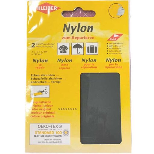 Nylon Patch Kleiber dunkelgrau