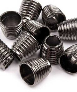 Kordelende - Metall - nickel antik