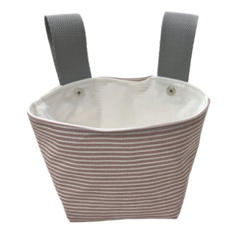 Lenkertäschli Streifen altrose / grau