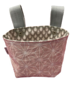 Lenkertäschli Diamanten rosa / grau