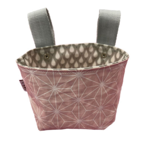 Lenkertäschli Diamanten rosa / grau