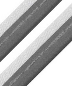 Paspelband 10 mm - grau reflektierend