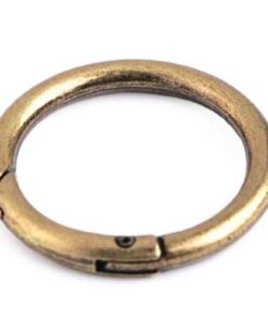 Ringkarabiner 38mm - altmessing