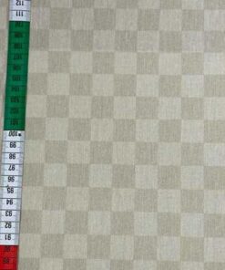 beschichtete Baumwolle - Schachbrett - beige